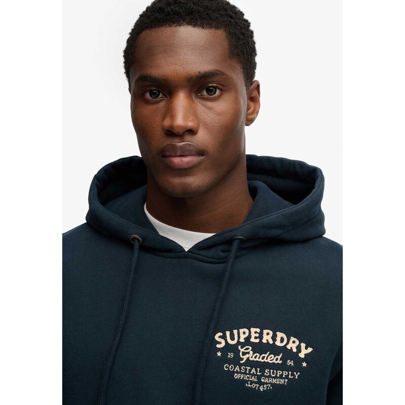 Superdry Lo-Fi Dockside Emblem Hood image number 2